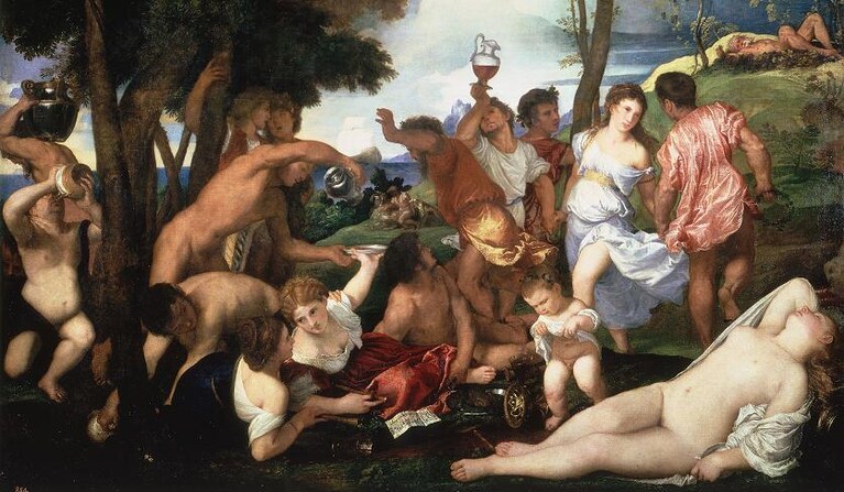 Baccanale degli Andrii, Tiziano (1523-1526), Museo del Prado