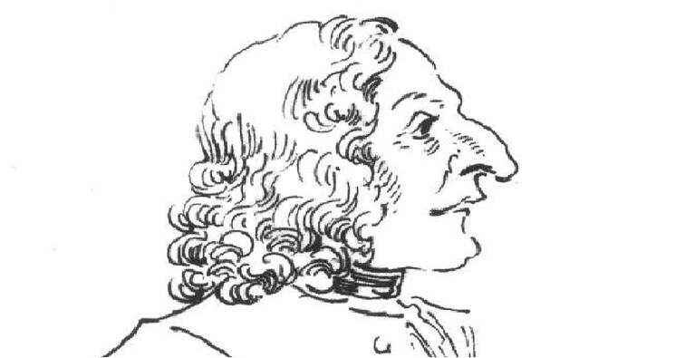 Caricatura del compositore Antonio Vivaldi, Pier Leone Ghezzi (1723)