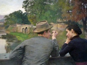 "Les amoureux" di Émile Friant (1888)