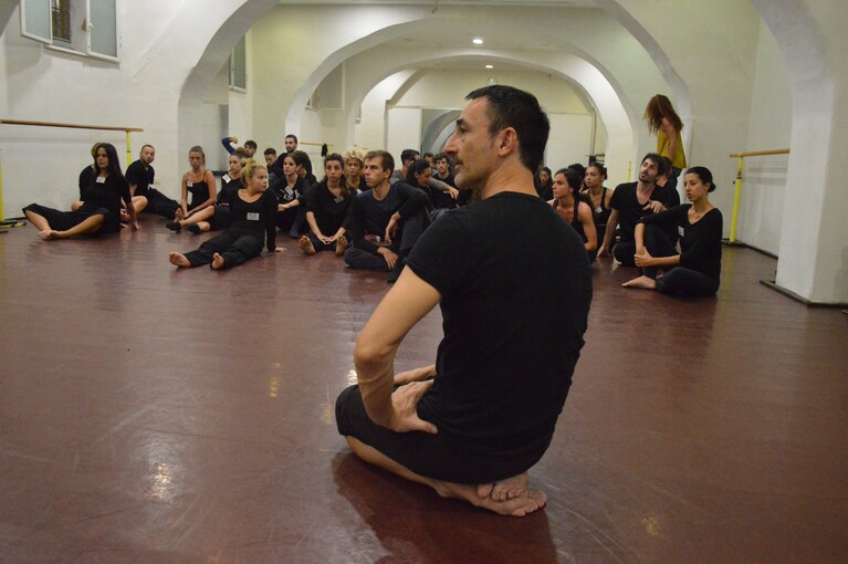 Dimitris Papaioannou in sala prove