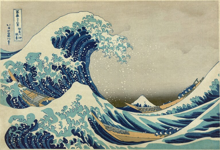 Katsushika Hokusai, "La Grande Onda di Kanagawa" (1830)