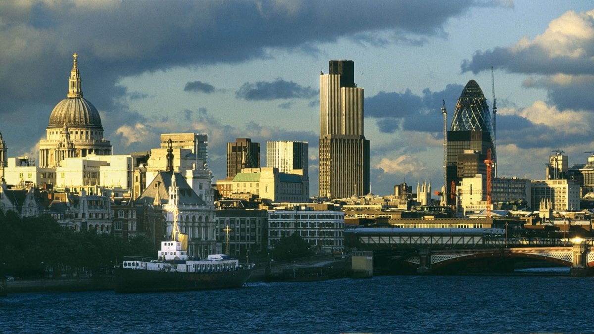 Lo skyline di Londra, oggi