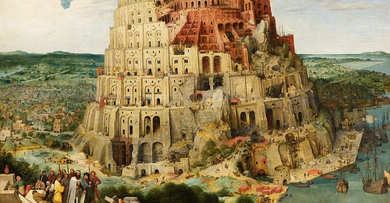 Pieter Bruegel il Vecchio, "Torre di Babele" (1563), Museo Boijmans Van Beuningen