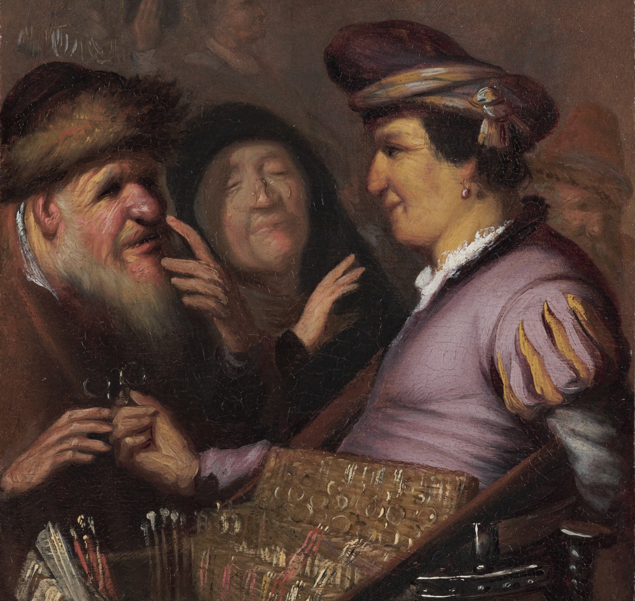 Rembrandt van Rijn, Venditore di occhiali; Museum De Lakenhal, Leiden