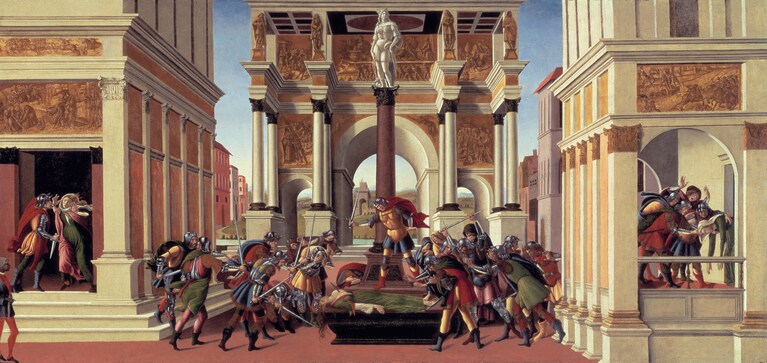 Sandro Botticelli, Storie di Lucrezia (1500-1504), Isabella Stewart Gardner Museum, Boston