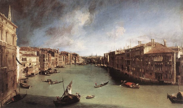 Il canal Grande verso Rialto (1723), Venezia, Museo del Settecento Veneziano