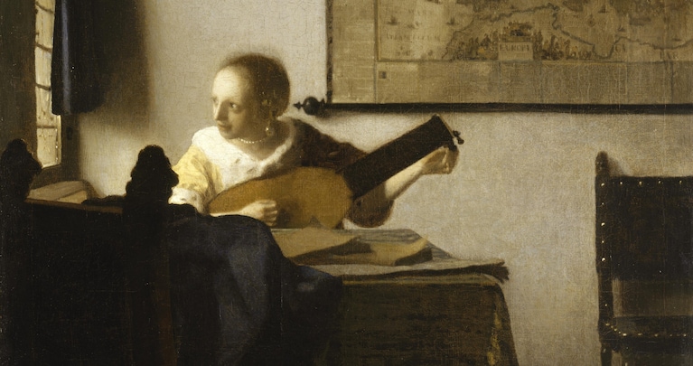 Johannes Vermeer, "Suonatrice di Liuto" (1664), Metropolitan Museum of Art, New York