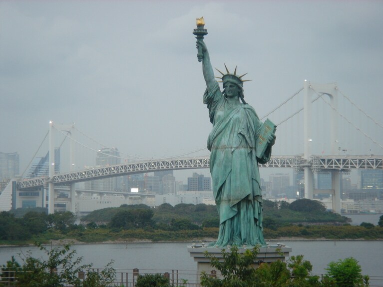 La Statua della Libertà a Odaiba, Tokyo