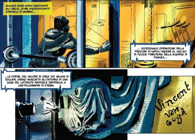 "Van Gogh. Il viaggio delle tele rubate", Scuola Italiana di Comix