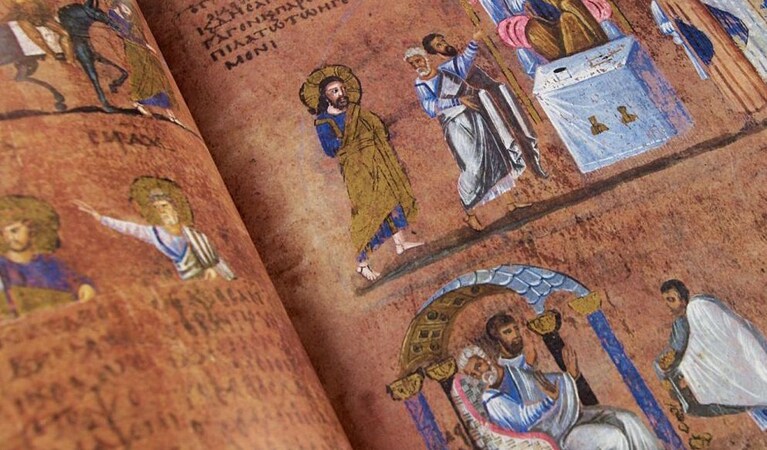 Il "Codex Purpureus Rossanensis", conservato nel Museo Diocesano di Rossano Calabro