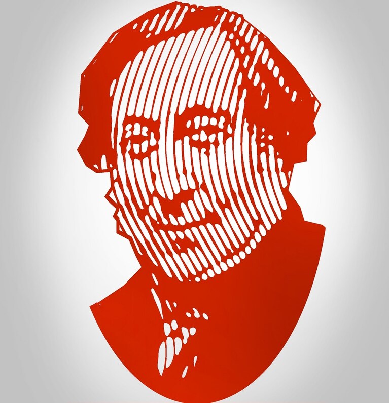 Gioacchino Rossini in una statua di Marcos Marin