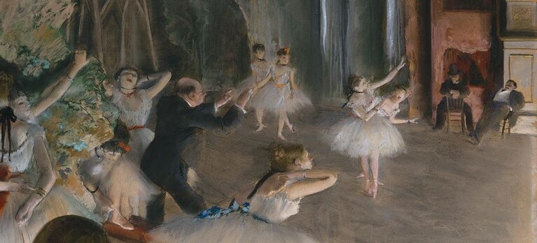 Edgar Degas, Prova da palconscenico, 1878–1879, Metropolitan Museum of Art, New York City