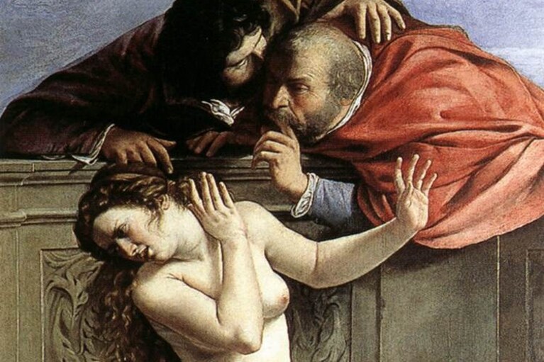 Susanna e i vecchioni, Artemisia Gentileschi (1610), collezione Schönborn, Pommersfelden