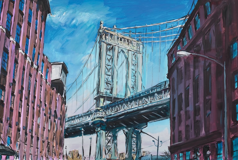 Manhattan Bridge, Downtown New York, 2015-2016