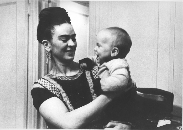 Frida with Her Godson ©Lucienne Bloch
