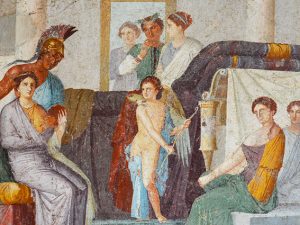 Affresco nella Villa Marco Lucrezio Frontone di Pompei