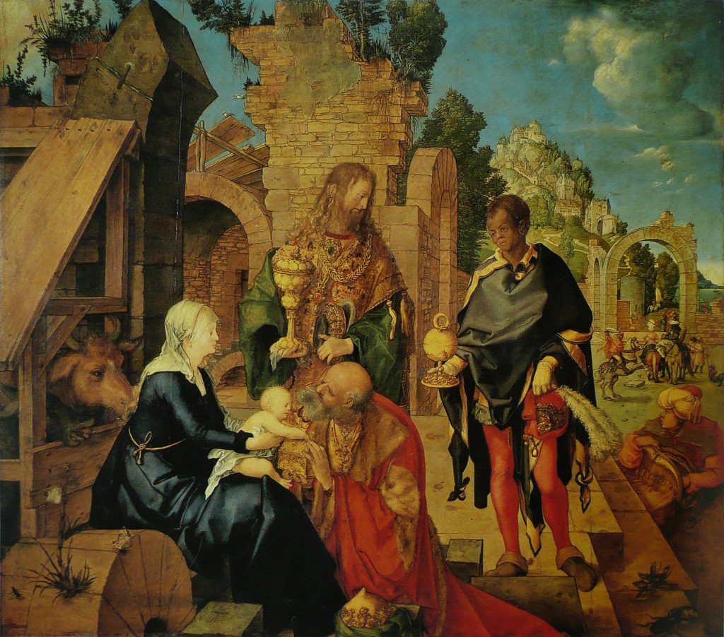 Albrecht Dürer, "Adorazione dei Magi", Galleria degli Uffizi