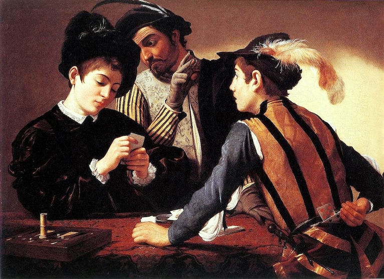 Caravaggio, I bari (1595), Kimbell Art Museum.