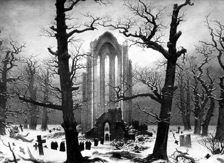 Caspar David Friedrich, Cimitero del monastero nella neve
