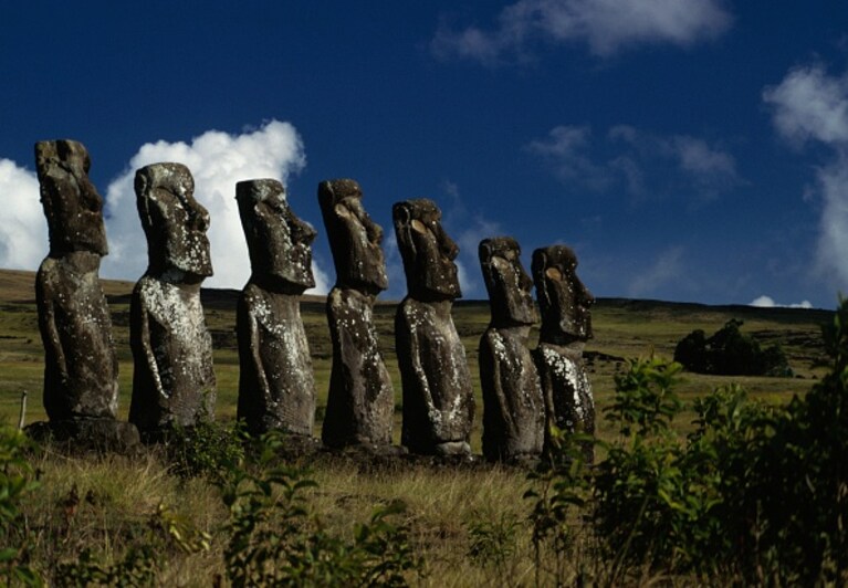 Sette Moai dell'Isola di Pasqua