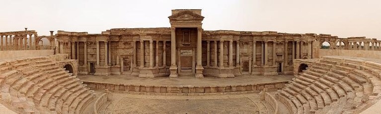Il teatro romano di Palmira, Siria
