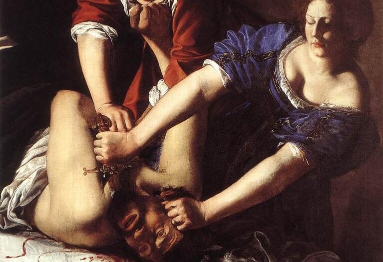 Artemisia Gentileschi, "Giuditta che decapita Oloferne" (1612), Museo di Capodimonte, Napoli