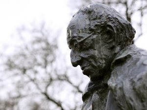 La statua del filosofo György Lukács