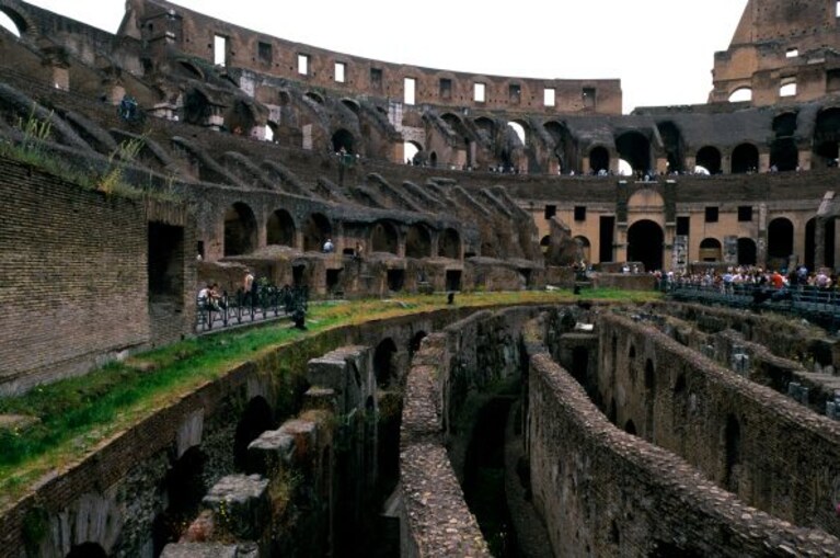 L'interno dell'Anfiteatro Flavio