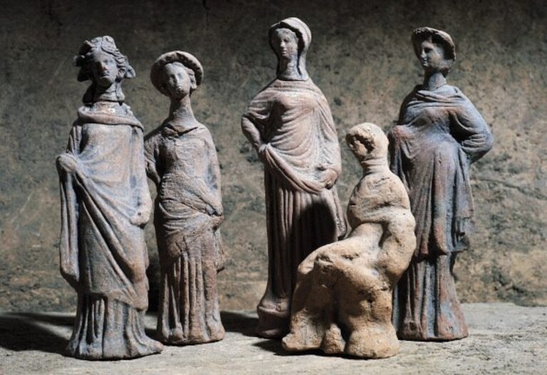 Statuette votive provenienti dal tempio di Venere