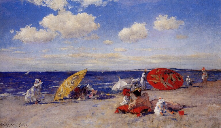 William M. Chase, Sulla riva del mare