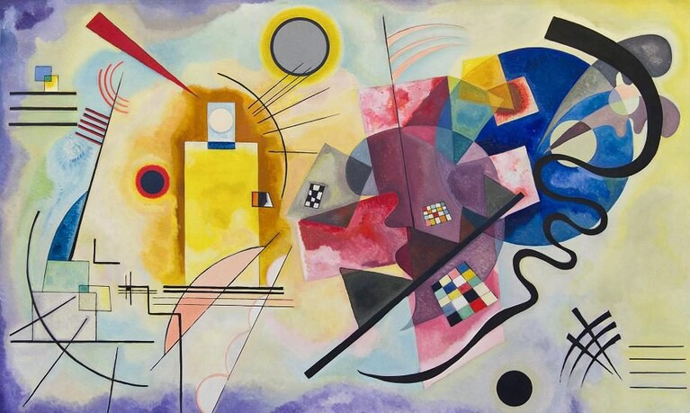 Vasilij Kandinskij, Giallo, Rosso, Blu (1925), Musée national d'art moderne, Parigi