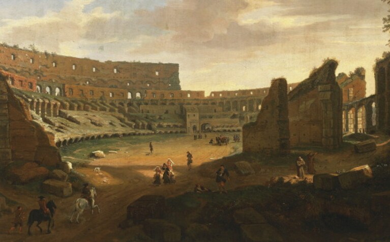 L'interno del Colosseo, dipinto da Gaspar van Wittel