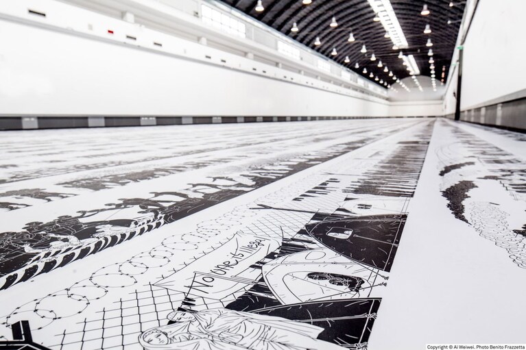 copyright © Ai Weiwei. Photo Benito Frazzetta. Ai Weiwei, Odyssey, 2017, exhibition view, ZAC, Palermo