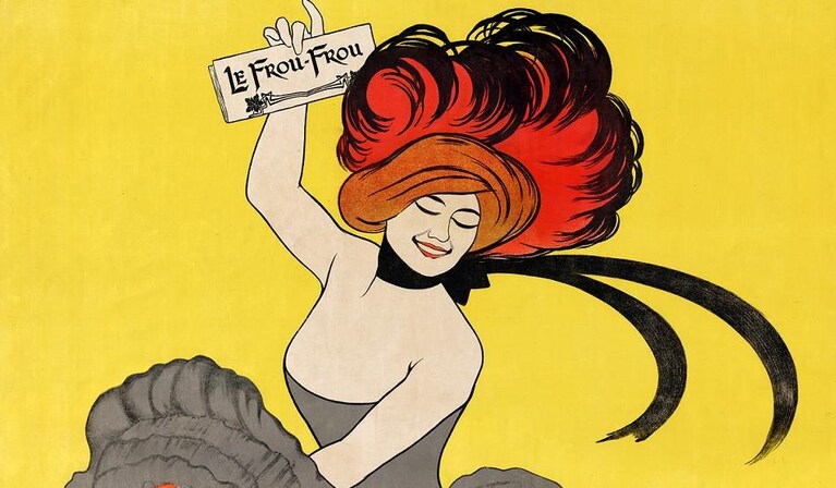 Leonetto Cappiello, manifesto pubblicitario per la rivista "Le Frou-Frou" (1899)