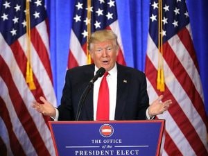 Donald Trump, presidente degli Stati Uniti d'America (Getty).