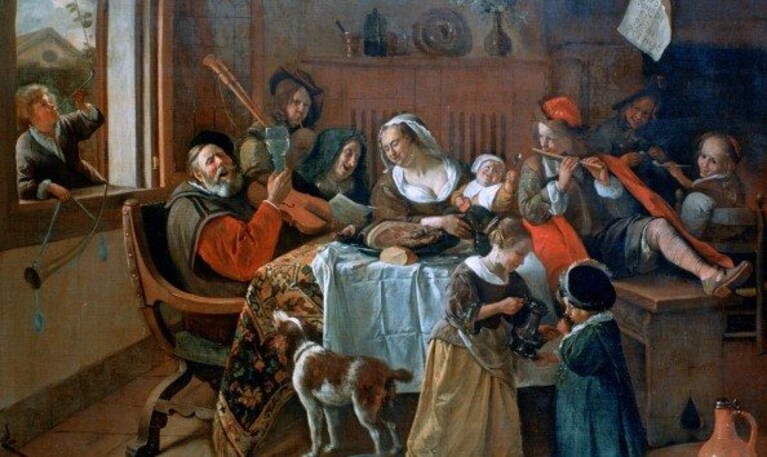 Jan Steen, The Merry Family (1668), Rijksmuseum, Amsterdam.