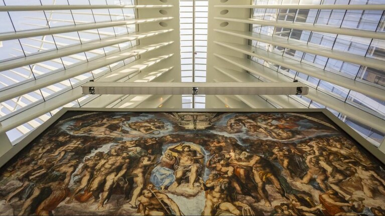 Gli affreschi di Michelangelo esposti presso l'"Oculus"