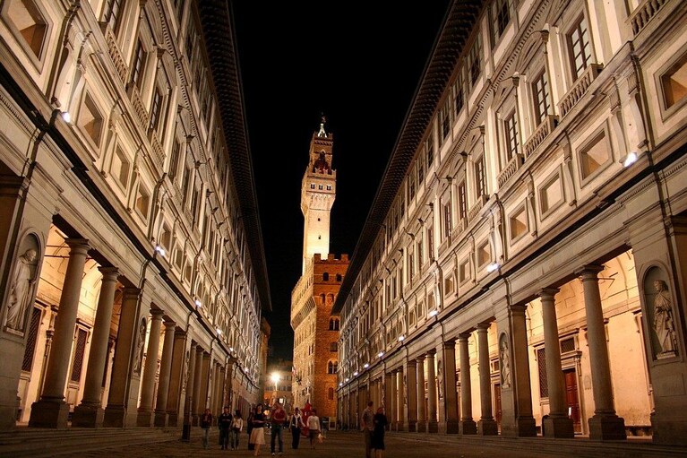 La Galleria degli Uffizi, a Firenze