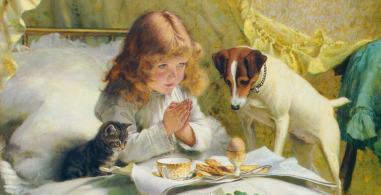 Uno dei dipinti di Charles Burton Barber