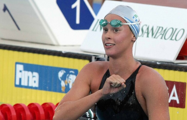 Federica Pellegrini ai Mondiali di Roma vinse nei 200 e nei 400.