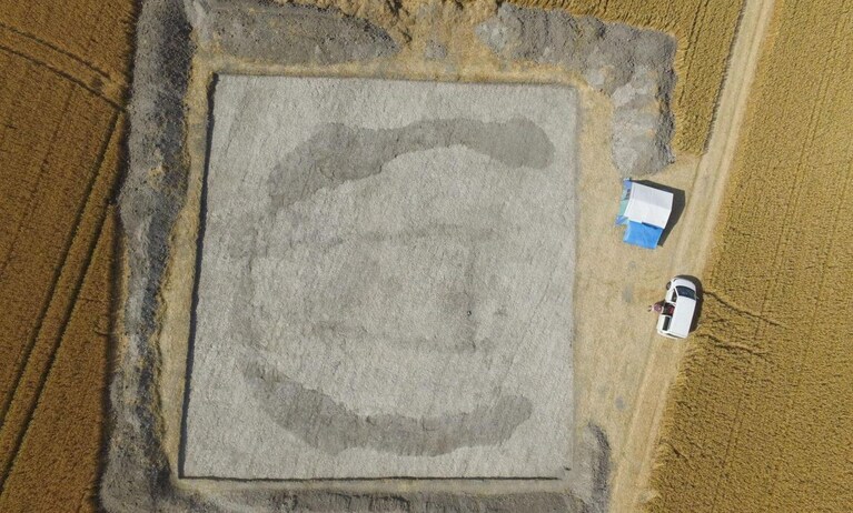 Immagine aerea della necropoli
