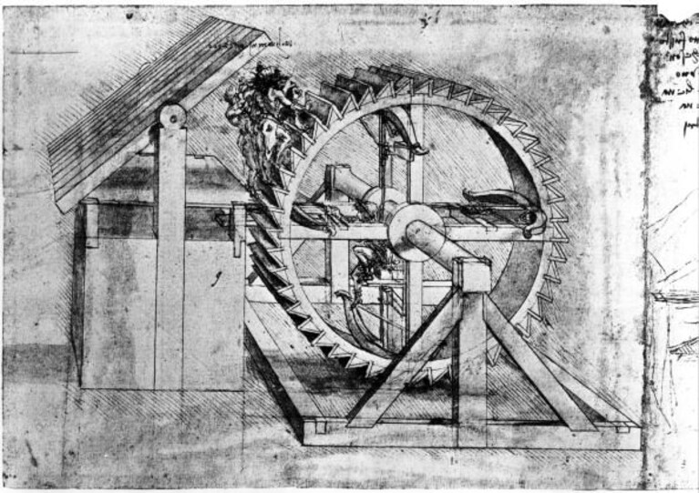 Progetto per la Macchina del Tempo (Bibliotheque de l'Institut de France, Parigi)