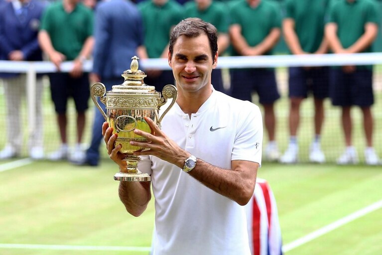 Roger Federer ha vinto per l'8a volta a Wimbledon.