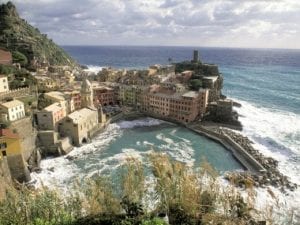 Il suggestivo paesaggio delle Cinque Terre, in Liguria.
