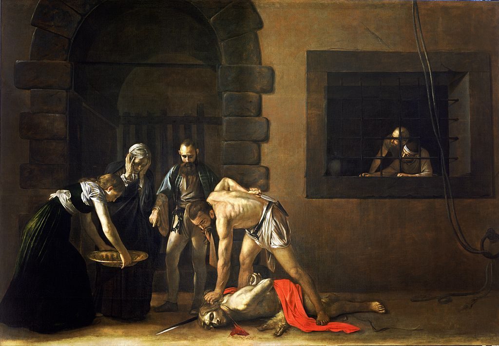 Caravaggio, La Decollazione di San Giovanni Battista, conservato presso la Concattedrale di La Valletta, Malta.