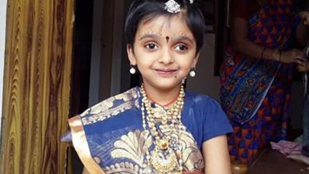 Janahvi T, 6 anni.
