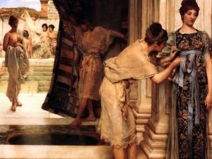 Il frigidarium delle terme, in un dipinto dell'olandese Lawrence Alma–Tadema.