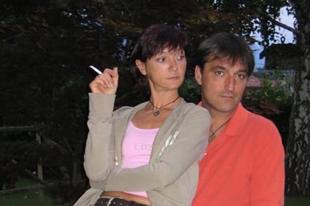 Roberta Zoff e l'ex marito, Moreno Sfiligoi (Facebook). 