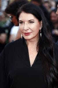 Un’immagine dell’artista Marina Abramovic