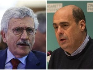 Risultati immagini per Il segretario del Pd Zingaretti si fa consigliare da D'Alema